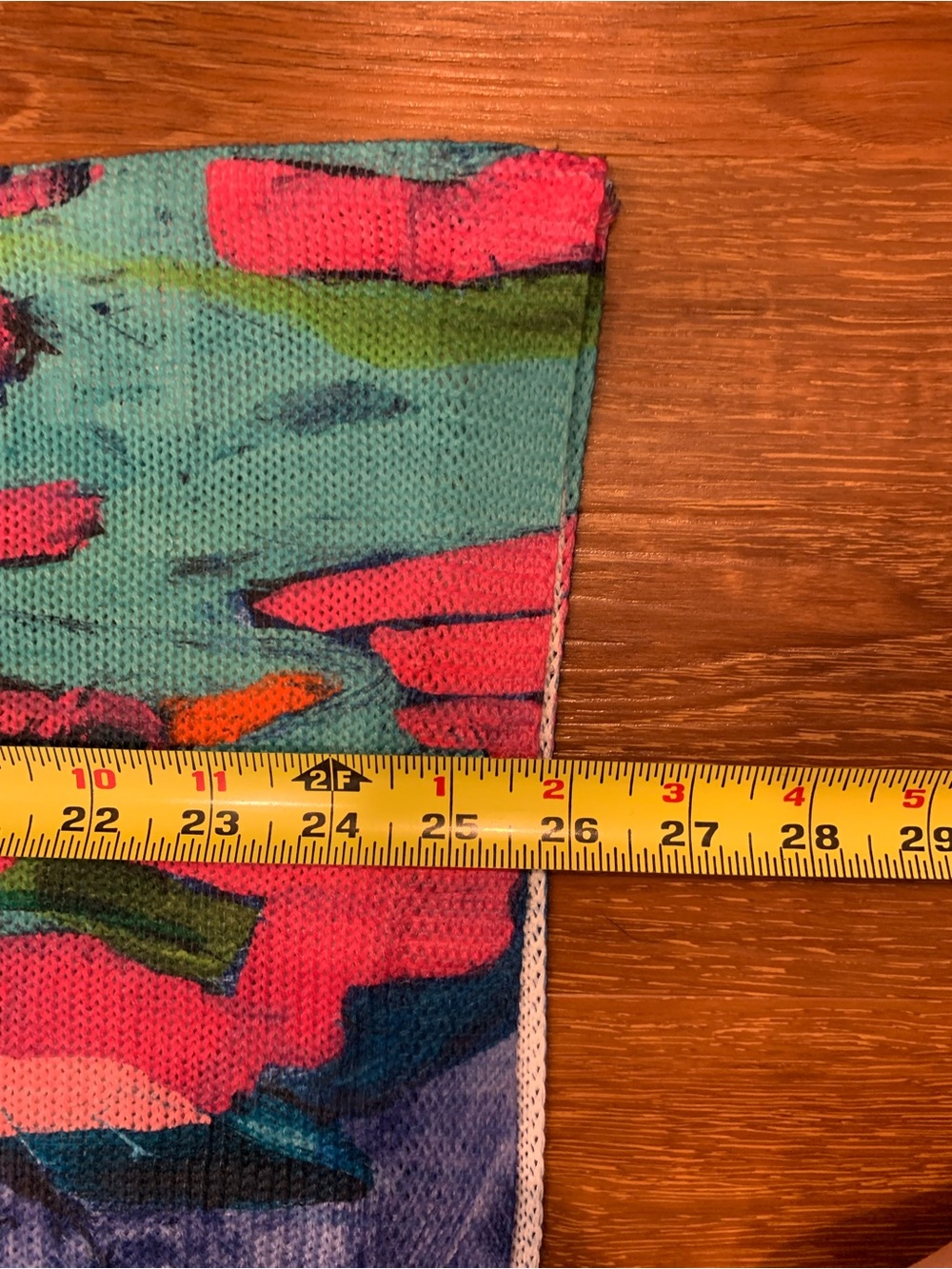 CLAIRE DESJARDINS Abstract Brushstroke Print Top XXL Long Sleeve Colorful Bright - Picture 8 of 8